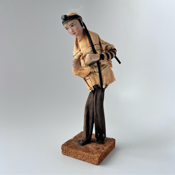 Vintage 1950/70s Handmade Sabra Figurine from Israel Middle Eastern Folk Art - Picture 10 of 16